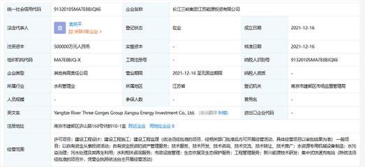 三峽集團(tuán)南京新公司成立 50億元資本聚焦投資活動